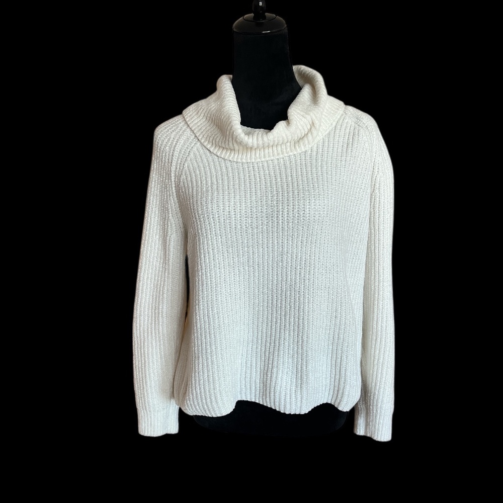 Ruby Rd Super Soft Chenille Cowl Neck Sweater PM - image 1
